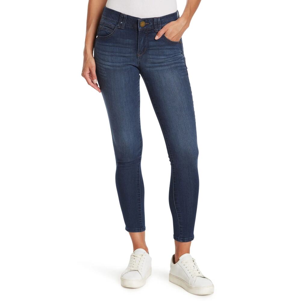 Democracy Ab Technology Crop Ankle Skinny Jeans Blue Size 6